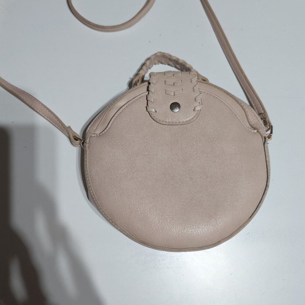 Sole Society Beige Vegan Leather Crossbody, Excellent Condition
